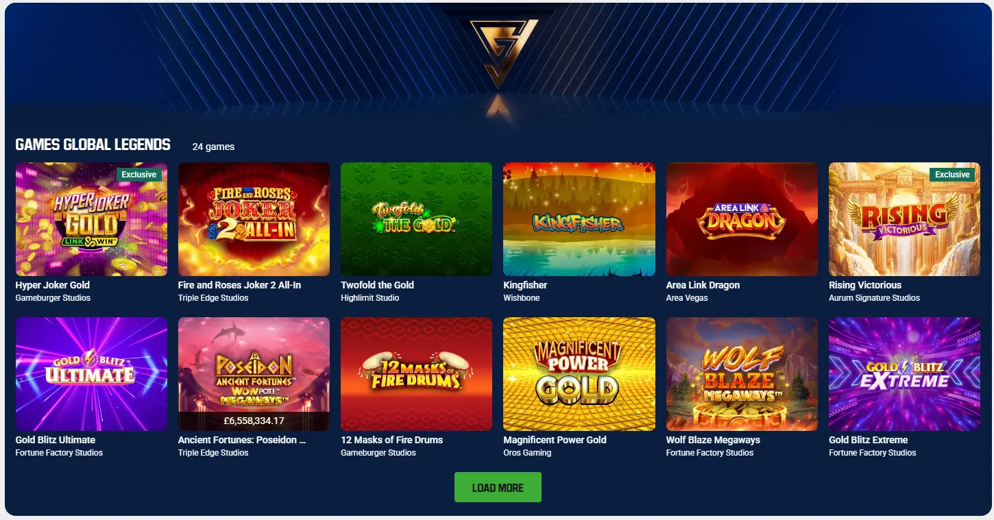 Jeux Légendes mondiales au Unibet France